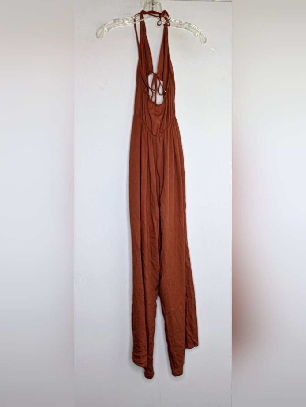 12th Tribe • Augustine Halter Jumpsuit in Rust - Picture 6 of 7